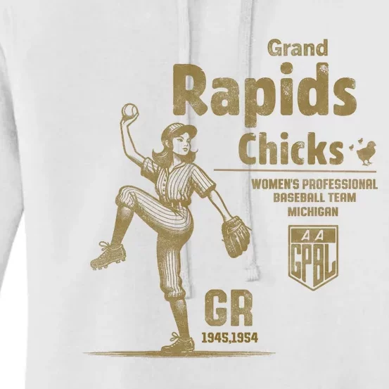 Grand Rapids Chicks Professional Women Baseball Women's Pullover Hoodie