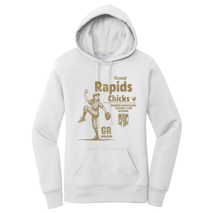 Grand Rapids Chicks Professional Women Baseball Women's Pullover Hoodie