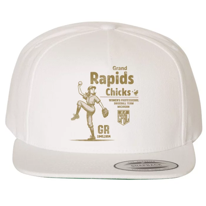 Grand Rapids Chicks Professional Women Baseball Wool Snapback Cap