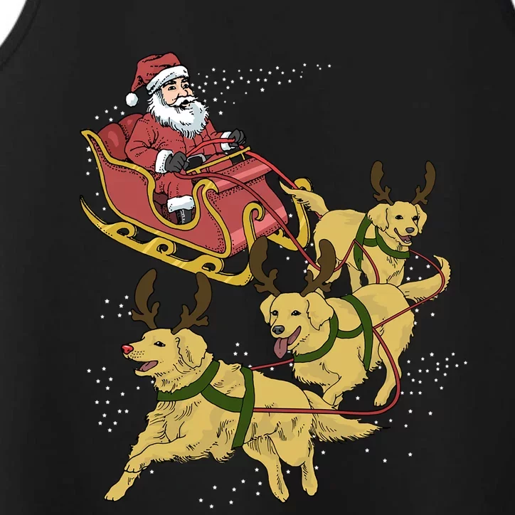 Golden Retriever Christmas Great Gift Performance Tank