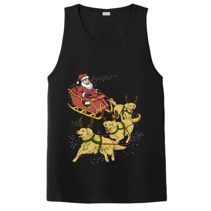 Golden Retriever Christmas Great Gift Performance Tank