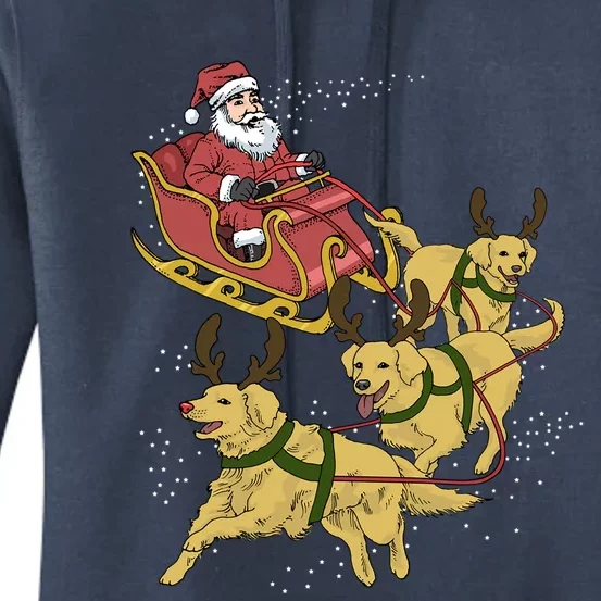 Golden Retriever Christmas Great Gift Women's Pullover Hoodie