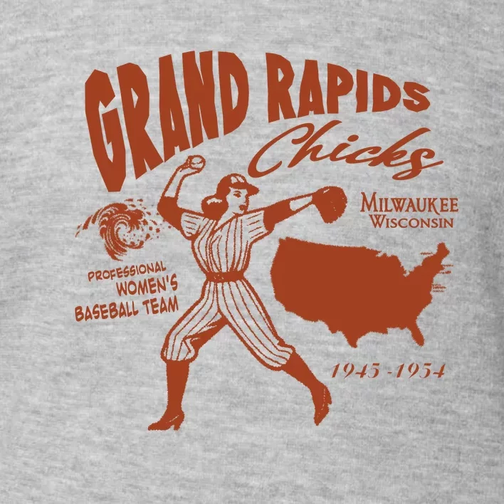 Grand Rapids Chicks Professional Women Baseball Team Toddler Sweatshirt