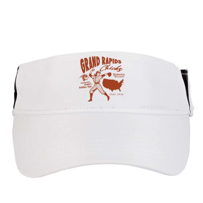 Grand Rapids Chicks Professional Women Baseball Team Adult Drive Performance Visor