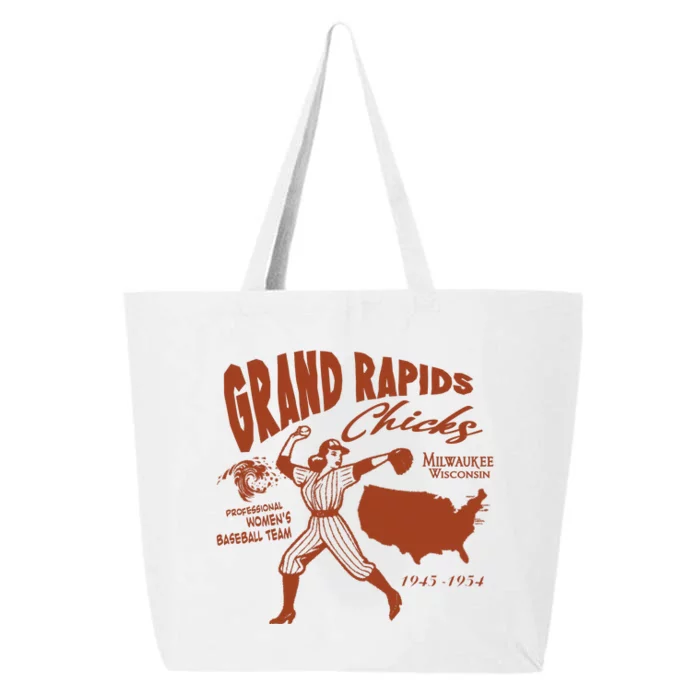 Grand Rapids Chicks Professional Women Baseball Team 25L Jumbo Tote