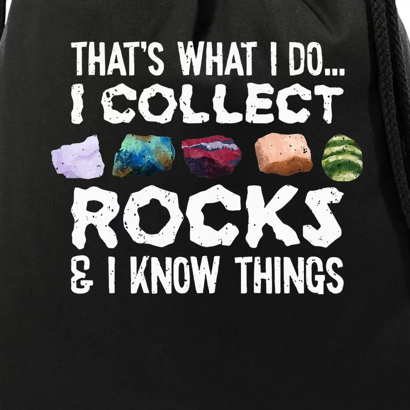 Geology Rock Collector Tee Geologist Stone Drawstring Bag