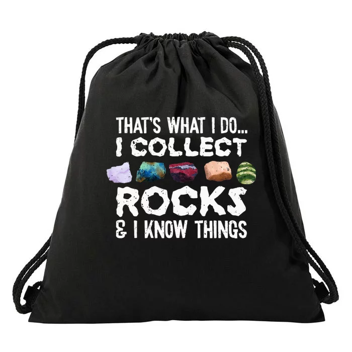 Geology Rock Collector Tee Geologist Stone Drawstring Bag