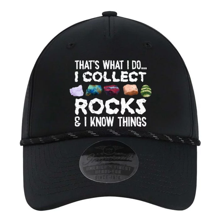 Geology Rock Collector Tee Geologist Stone Performance The Dyno Cap