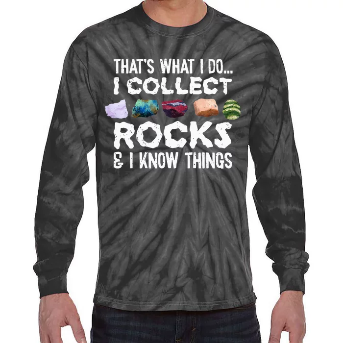 Geology Rock Collector Tee Geologist Stone Tie-Dye Long Sleeve Shirt