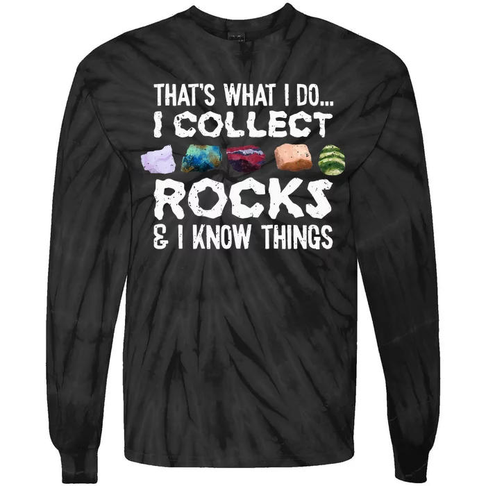 Geology Rock Collector Tee Geologist Stone Tie-Dye Long Sleeve Shirt