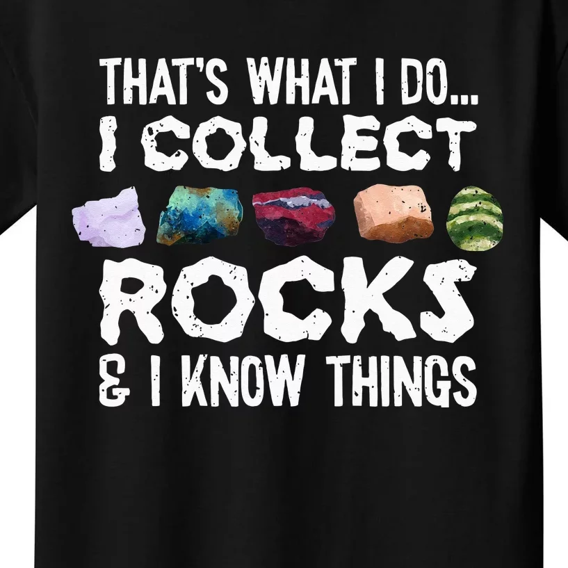 Geology Rock Collector Tee Geologist Stone Kids T-Shirt