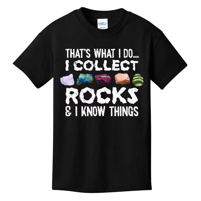 Geology Rock Collector Tee Geologist Stone Kids T-Shirt