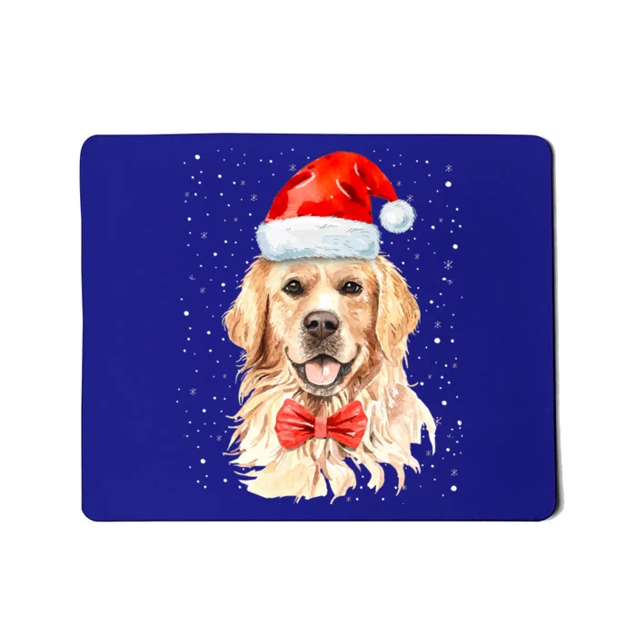 Golden Retriever Christmas Idea And Santa Xmas Dog Gift Mousepad