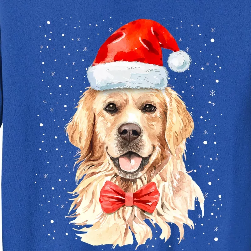 Golden Retriever Christmas Idea And Santa Xmas Dog Gift Tall Sweatshirt