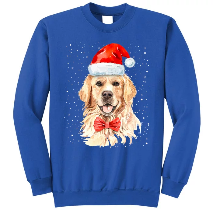 Golden Retriever Christmas Idea And Santa Xmas Dog Gift Tall Sweatshirt