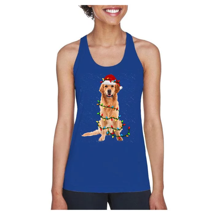 Golden Retriever Christmas Gift Dog Xmas Gift Women's Racerback Tank