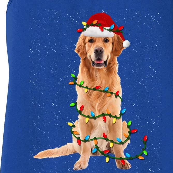 Golden Retriever Christmas Gift Dog Xmas Gift Women's Racerback Tank