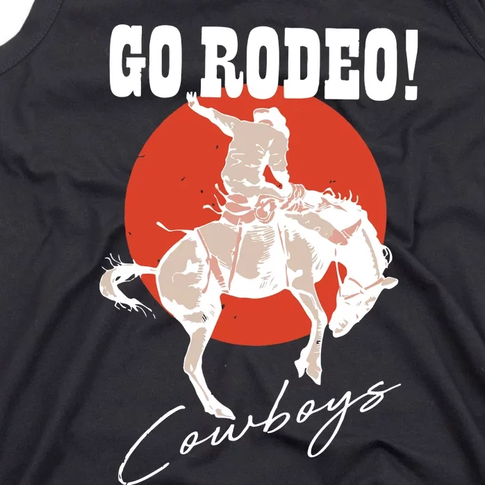 Go Rodeo Country Vintage Rodeo Cowgirl Tank Top