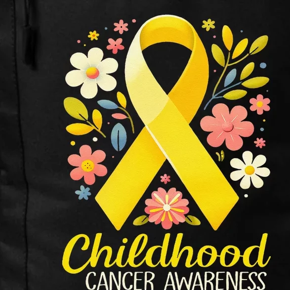 Gold Ribbon Childhood Cancer Awareness Girl Gift Daily Commute Backpack