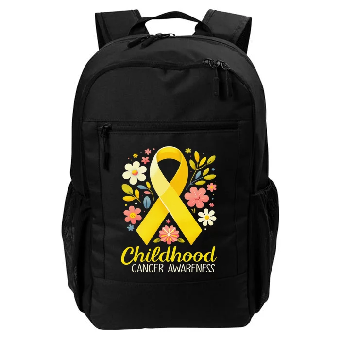 Gold Ribbon Childhood Cancer Awareness Girl Gift Daily Commute Backpack