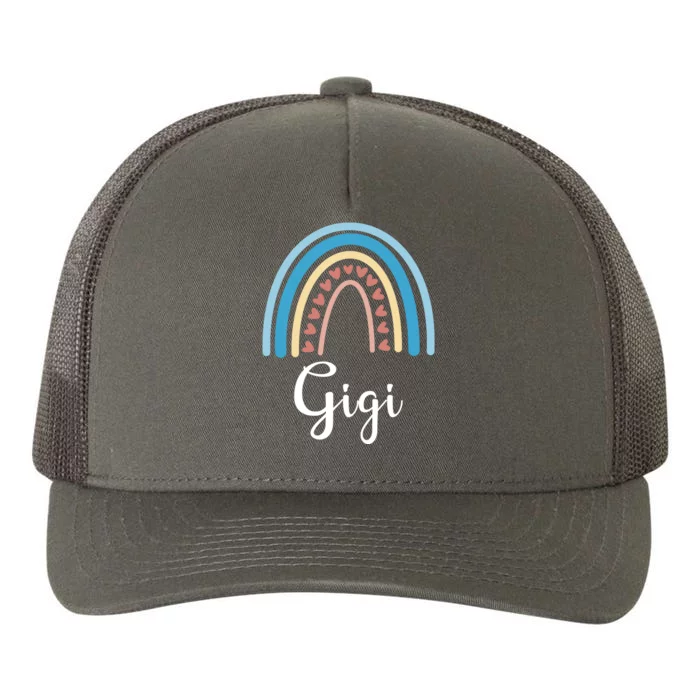 Gigi Rainbow Cute Gift For Grandma Yupoong Adult 5-Panel Trucker Hat