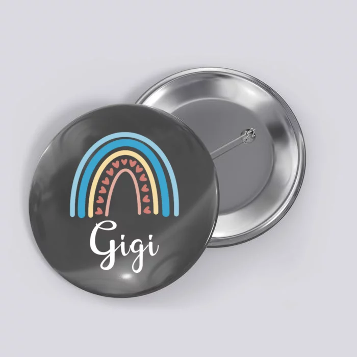 Gigi Rainbow Cute Gift For Grandma Button