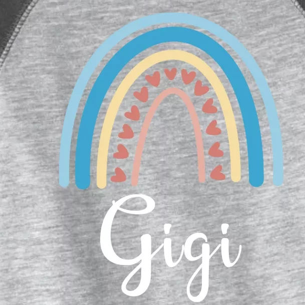 Gigi Rainbow Cute Gift For Grandma Toddler Fine Jersey T-Shirt