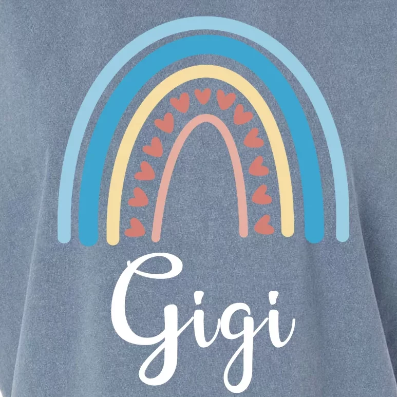 Gigi Rainbow Cute Gift For Grandma Garment-Dyed Women's Muscle Tee