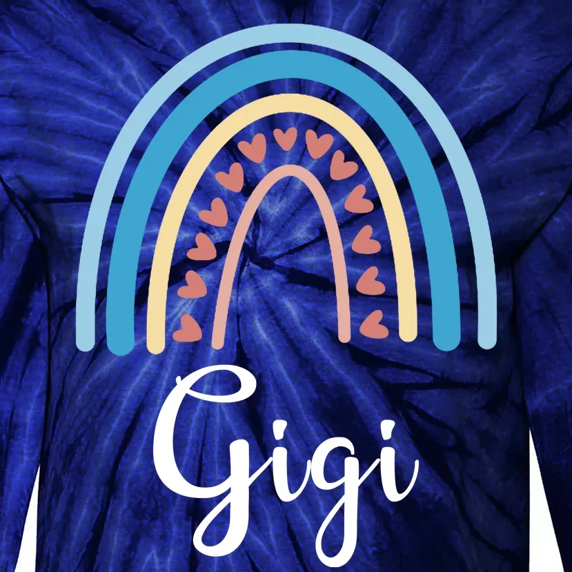 Gigi Rainbow Cute Gift For Grandma Tie-Dye Long Sleeve Shirt