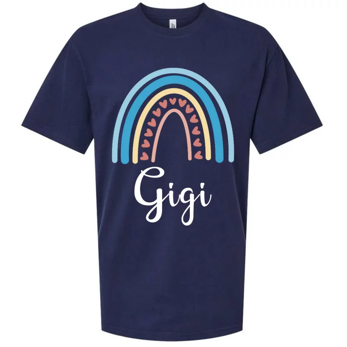 Gigi Rainbow Cute Gift For Grandma Sueded Cloud Jersey T-Shirt