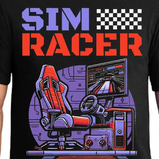 Gaming Race Car Simulation Racer Sim Racing Pajama Set