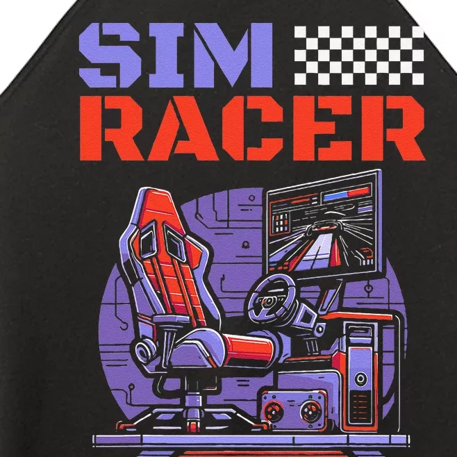 Gaming Race Car Simulation Racer Sim Racing Women’s Perfect Tri Rocker Tank