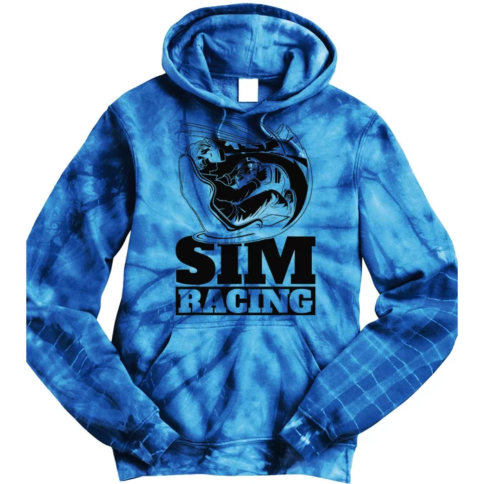 Gaming Racer Car Simulation Race Sim Racing Tie Dye Hoodie