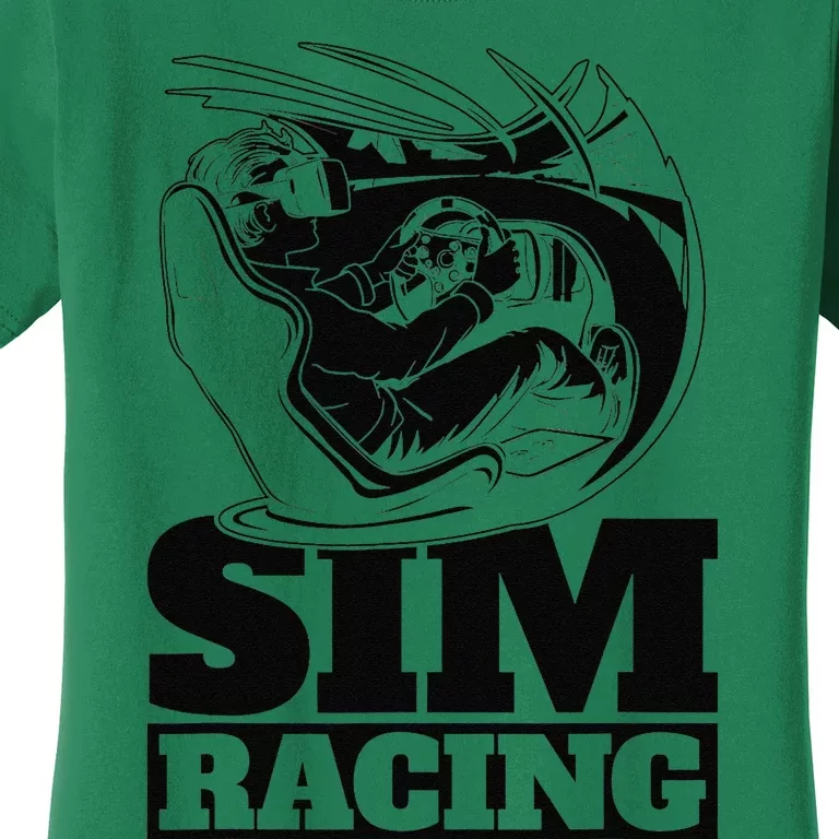 Gaming Racer Car Simulation Race Sim Racing Women's T-Shirt