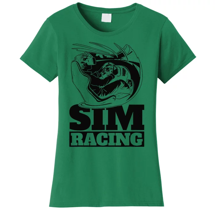 Gaming Racer Car Simulation Race Sim Racing Women's T-Shirt