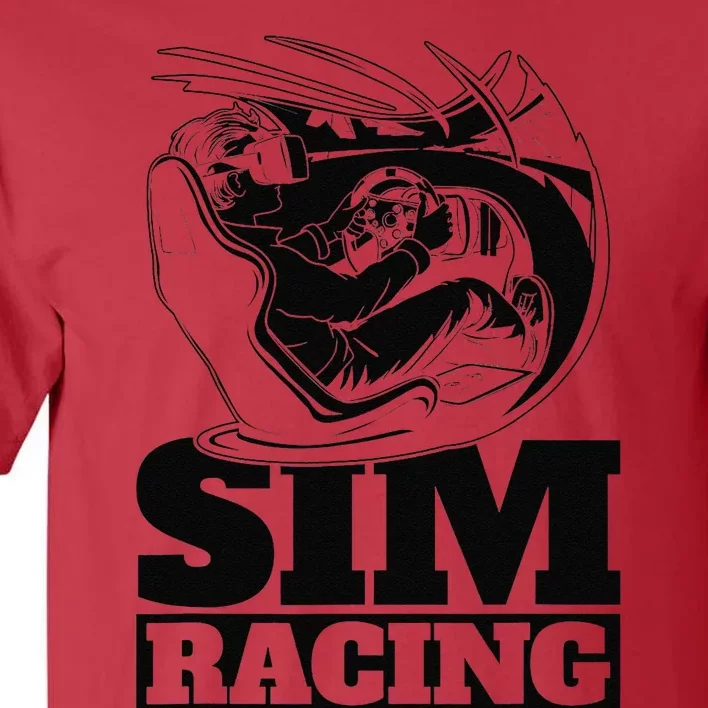 Gaming Racer Car Simulation Race Sim Racing Tall T-Shirt