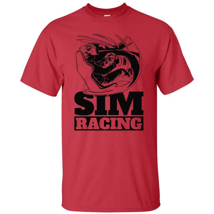 Gaming Racer Car Simulation Race Sim Racing Tall T-Shirt