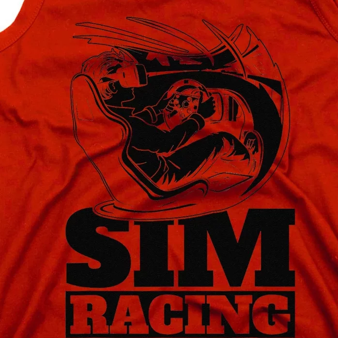 Gaming Racer Car Simulation Race Sim Racing Tank Top