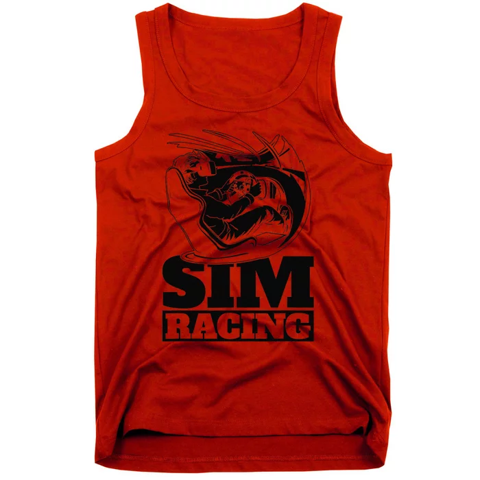 Gaming Racer Car Simulation Race Sim Racing Tank Top