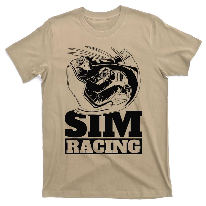 Gaming Racer Car Simulation Race Sim Racing T-Shirt