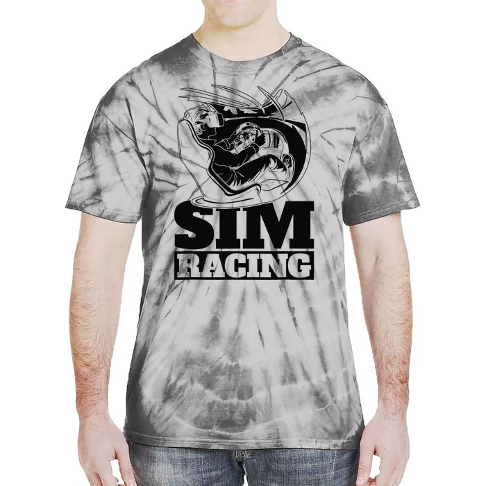 Gaming Racer Car Simulation Race Sim Racing Tie-Dye T-Shirt