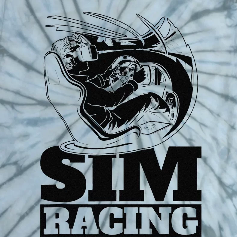 Gaming Racer Car Simulation Race Sim Racing Tie-Dye T-Shirt