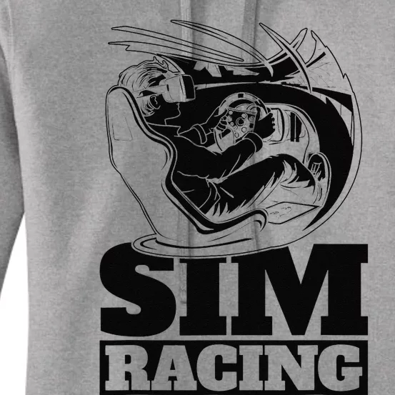 Gaming Racer Car Simulation Race Sim Racing Women's Pullover Hoodie