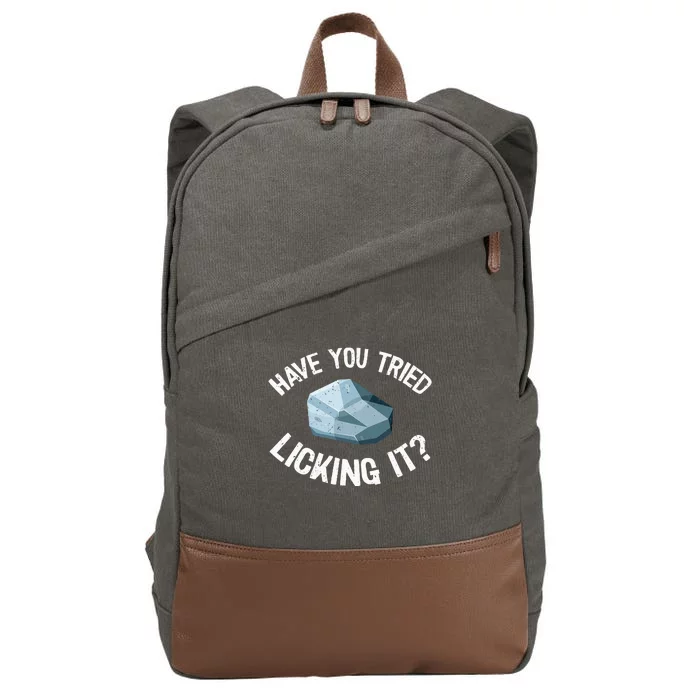 Geology Rock Collector Geologist Stone Cotton Canvas Backpack