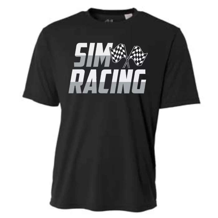 Gaming Racer Car Race Simulation Sim Racing Cooling Performance Crew T-Shirt