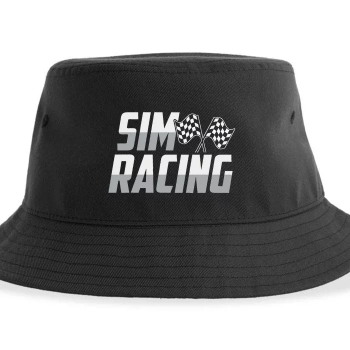 Gaming Racer Car Race Simulation Sim Racing Sustainable Bucket Hat