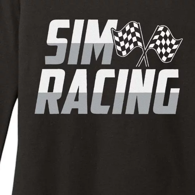 Gaming Racer Car Race Simulation Sim Racing Womens CVC Long Sleeve Shirt