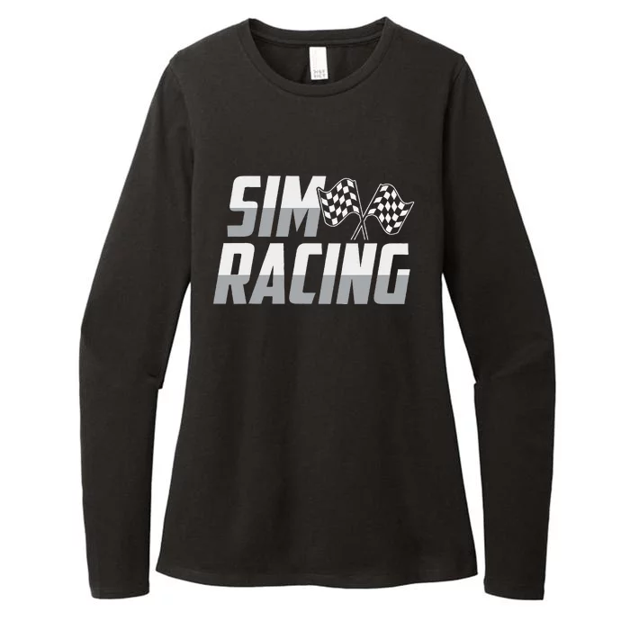 Gaming Racer Car Race Simulation Sim Racing Womens CVC Long Sleeve Shirt