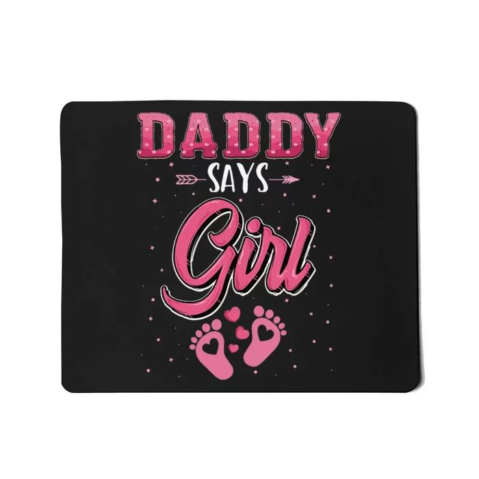 Gender reveal daddy dad matching family set Mousepad