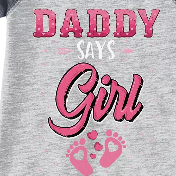 Gender reveal daddy dad matching family set Infant Baby Jersey Bodysuit